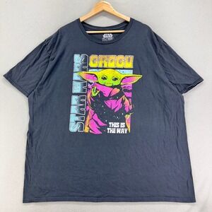 Star‎ Wars Mandalorian T-Shirt Mens 3XL Grogu This Is The Way Graphic Tee Disney